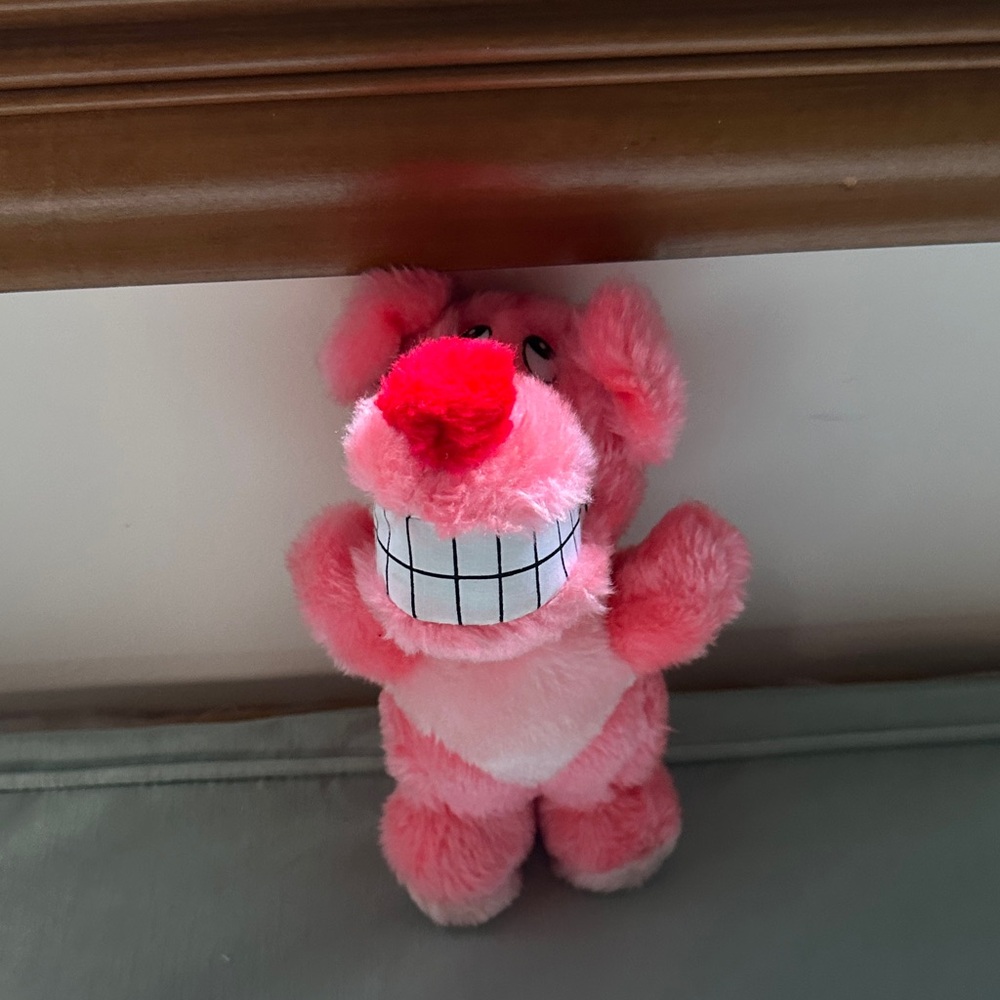Vintage Acme 1989 Pink Dog Plush 8” Stuffed Animal Toy